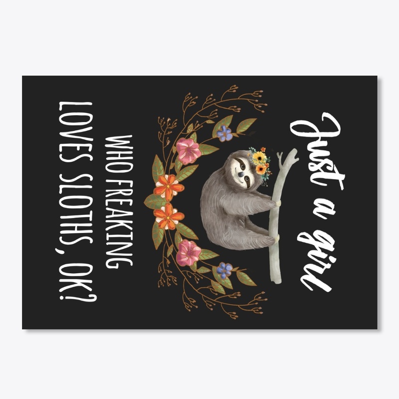 Girl Freaking Loves Sloth Boho Style