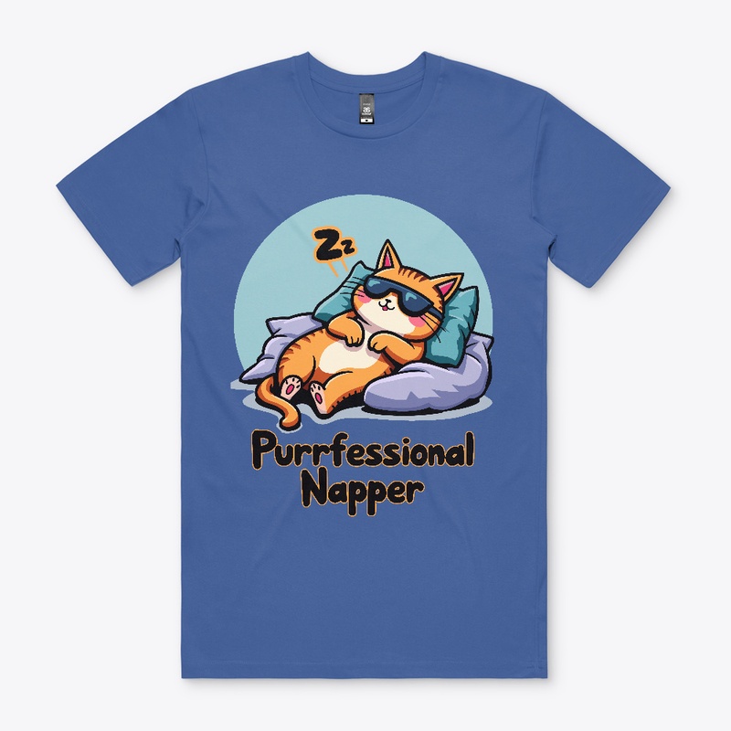 Purrfessional Napper- Funny Cat