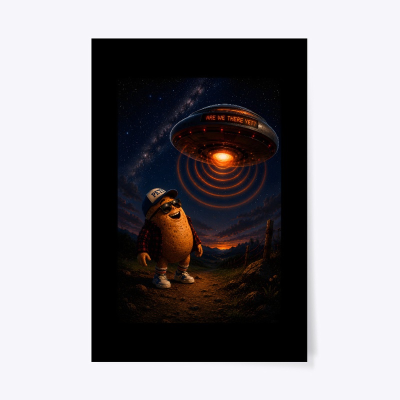 Pete the potato and a UFO