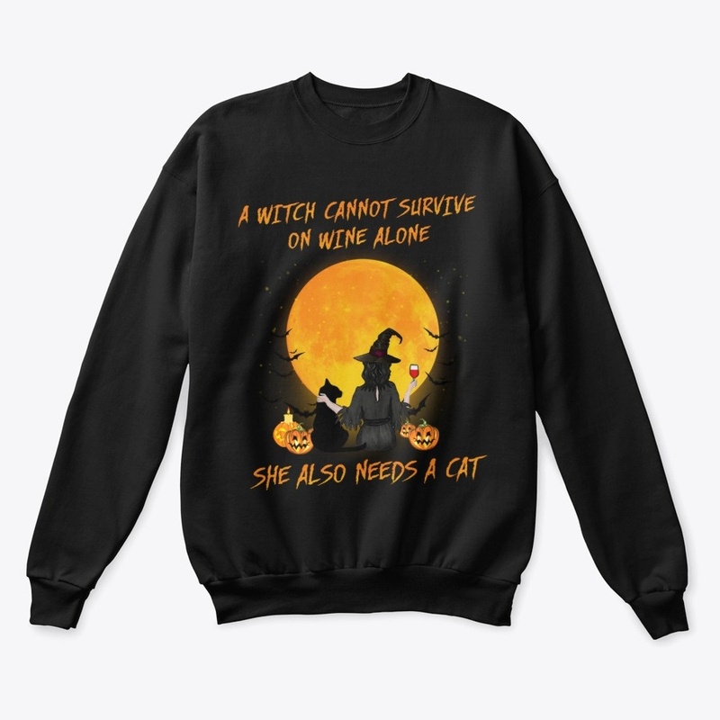 A witch cannot survive on wine alone Cat