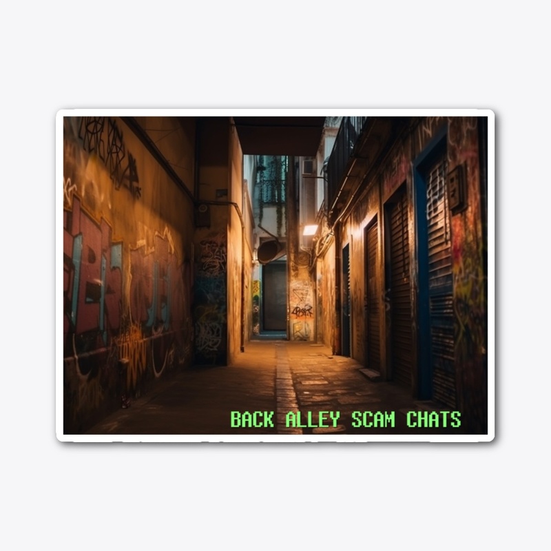 Back alley scam chats home screen