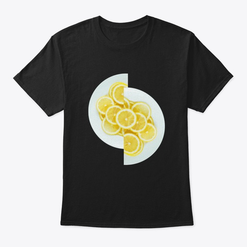 Lemons Black T-Shirt Front