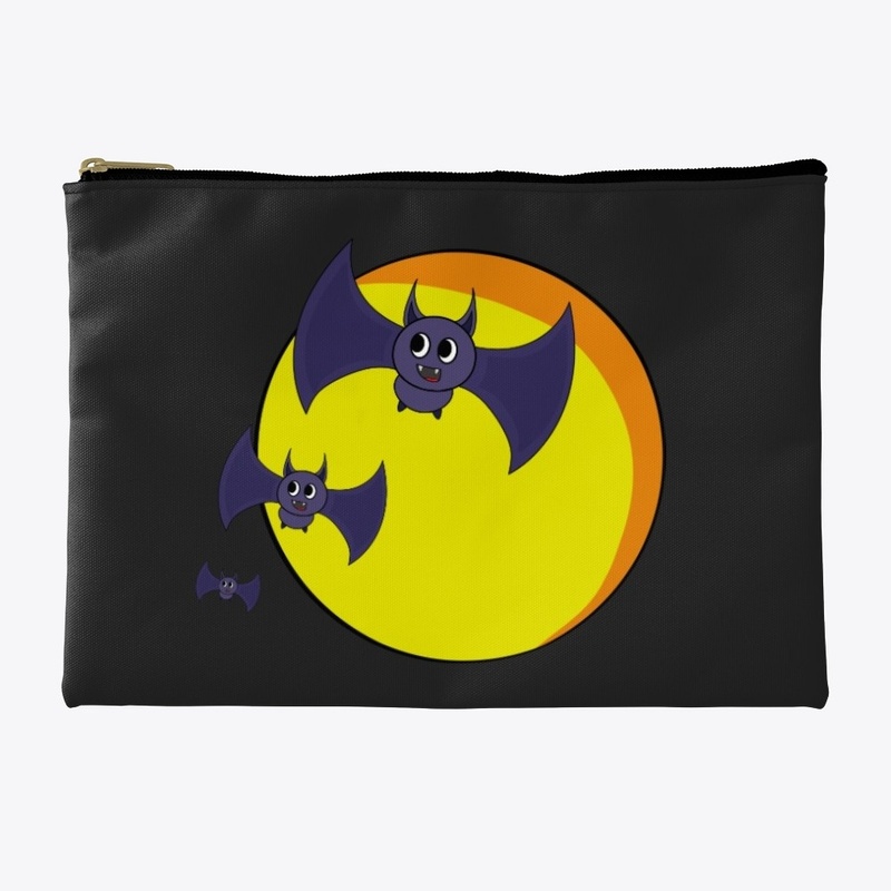 Halloween Bats and a beautiful full moon