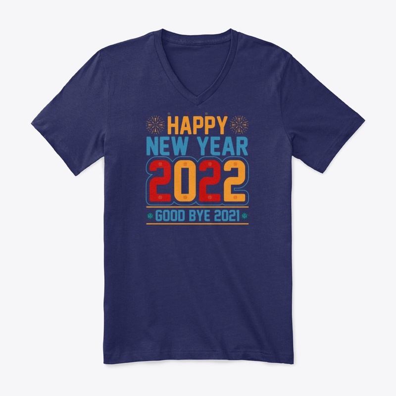 Happy New Year 2022  T Shirt Design