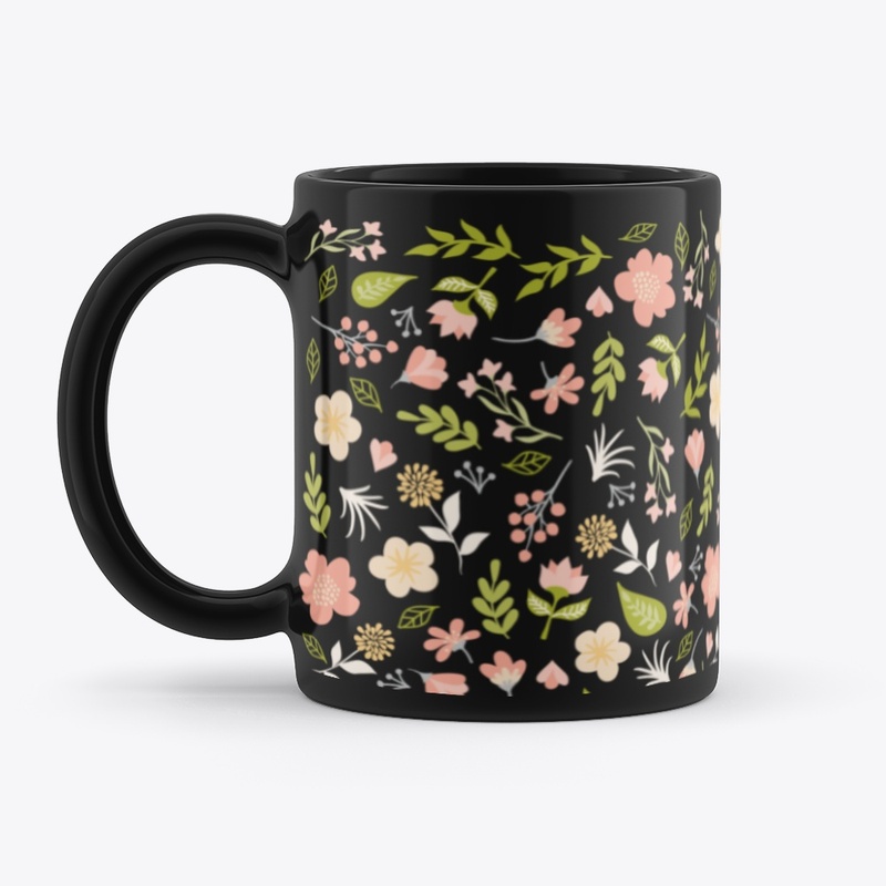 Spring grass and flowers