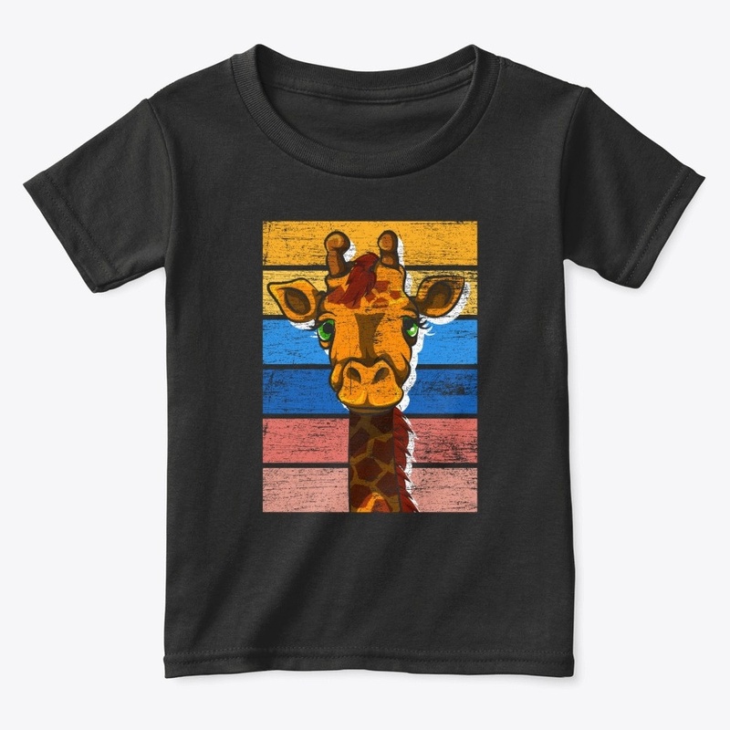 Retro Giraffe- Gift For Zoo Animal Lover