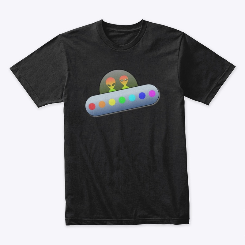 Alien Pair in UFO Graphic Apparel