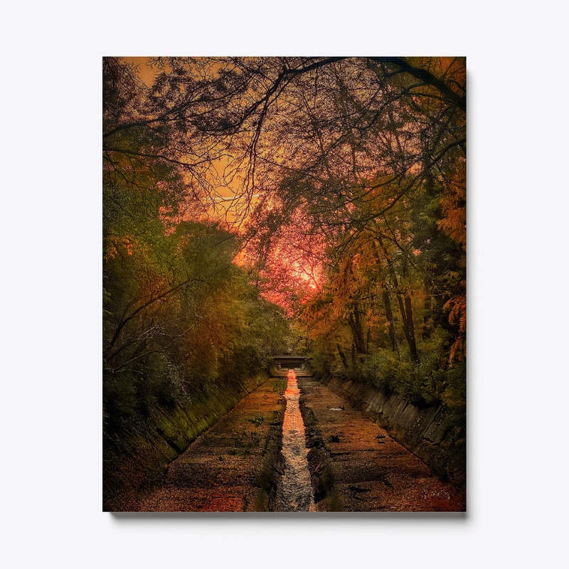 Sofia, Bulgaria - sunset on the canal