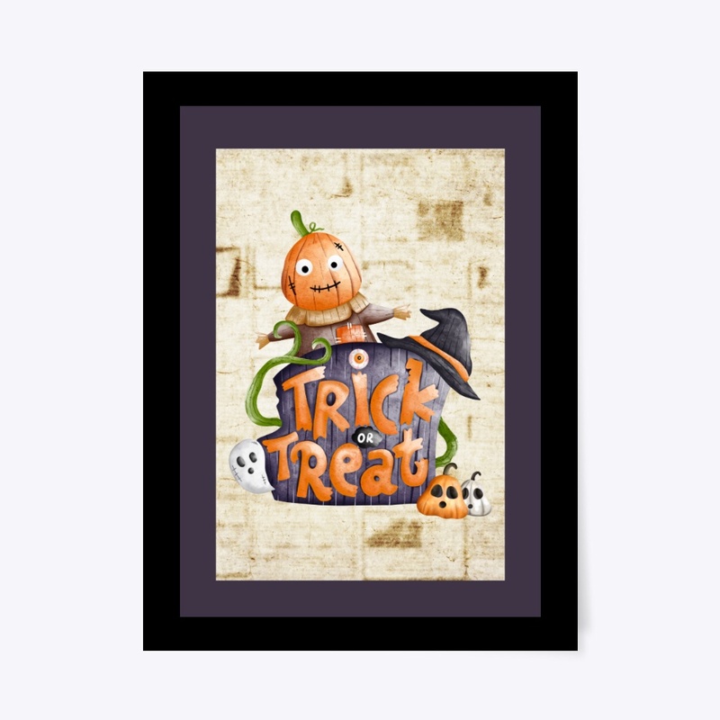 Trick or Treat Vintage Halloween Poster