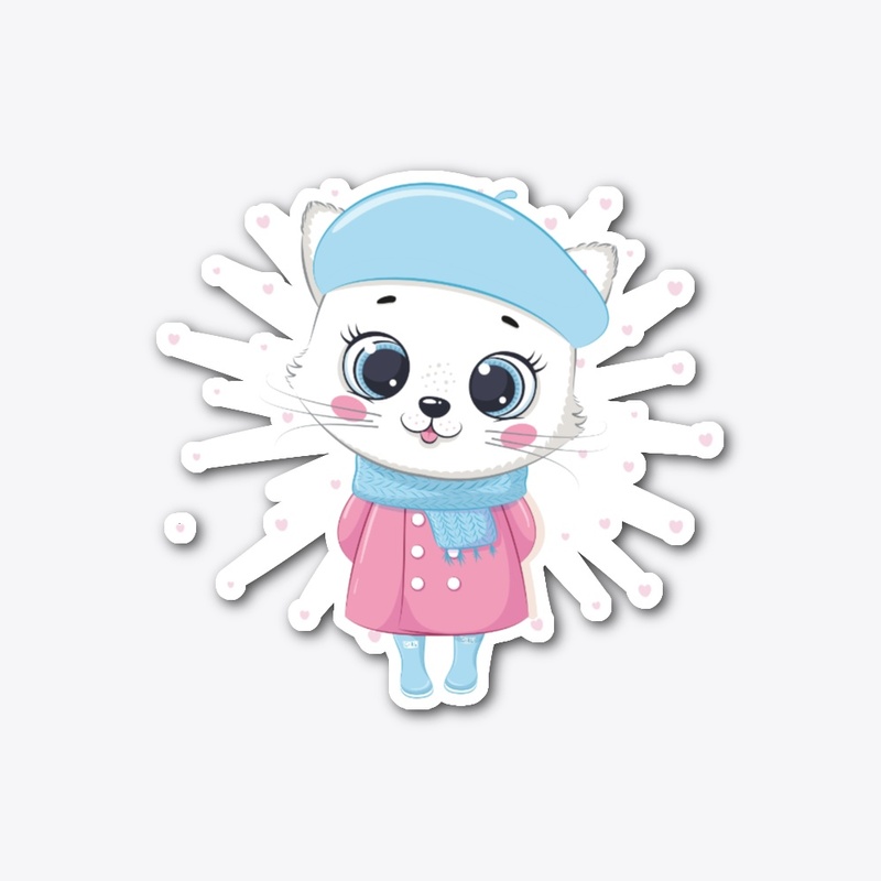 A CUTE KITTEN WEARING CLOTHES