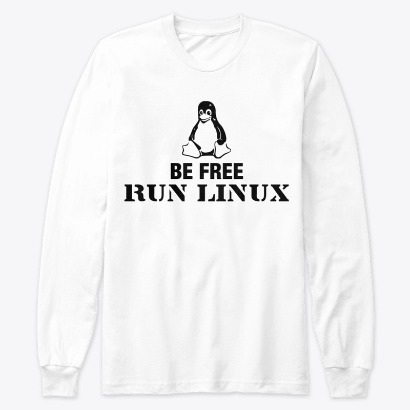 BE FREE RUN LINUX TSHIRT
