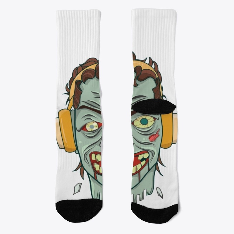 Music zombie head