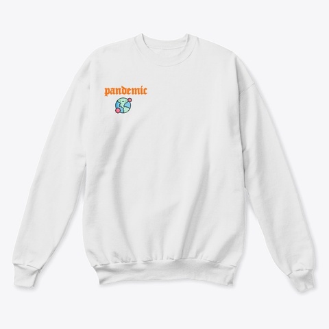 Pandemic Wear Fall Collection 2020 White  Camiseta Front