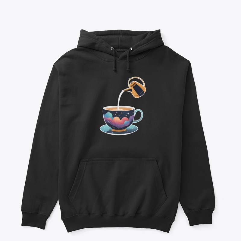 Tea Kettle Galaxy Pour with Stars Steam.