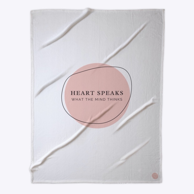 Heart Speaks Fleece Blanket