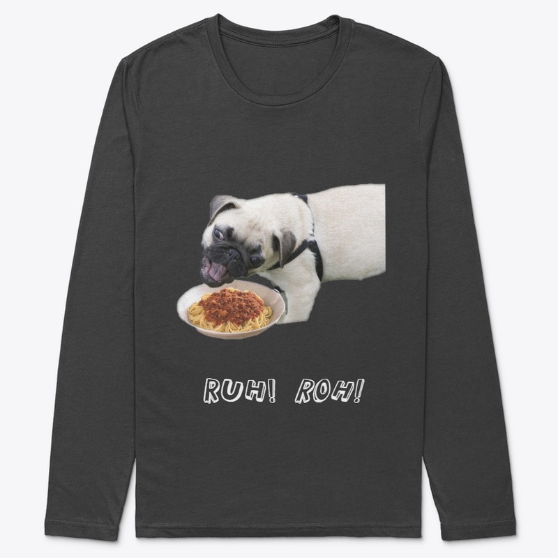 Pug Eating Spaghetti 