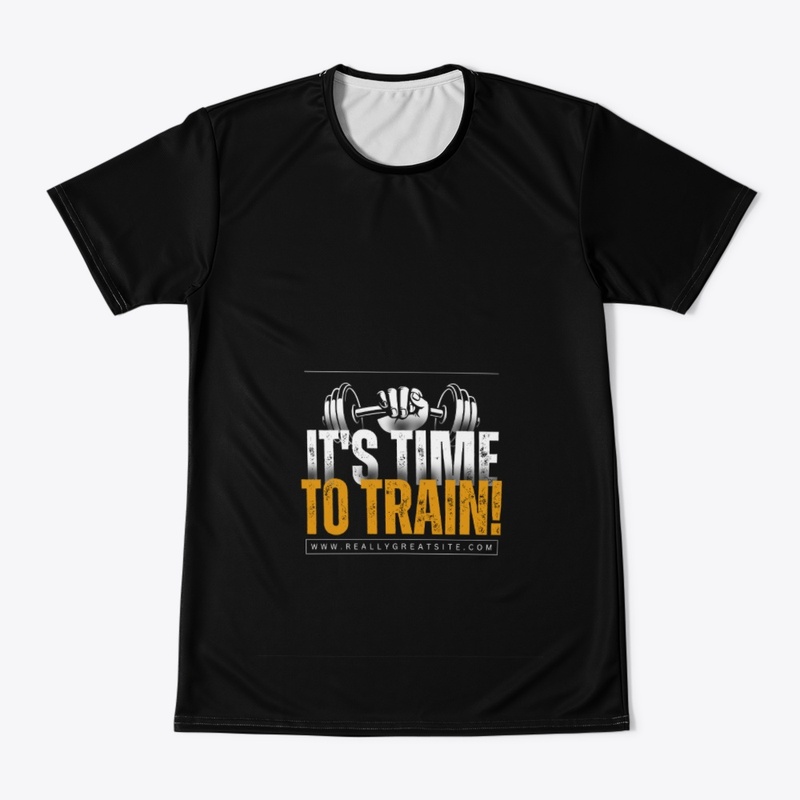 Black and White Fitness Gym T-shirt