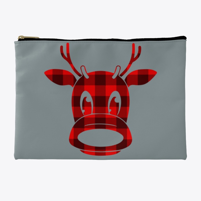 CHRISTMAS PLAID MOOSE