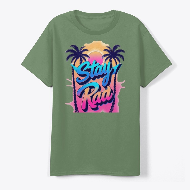 Stay Rad Retro 80s Design 