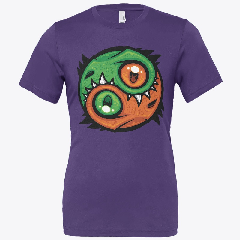 Green and Orange Yin Yang Dragons
