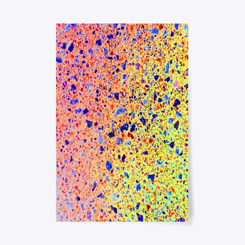 pink yellow blue splotchy