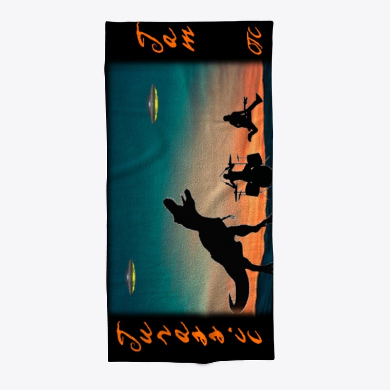 Jurassic Jam Beach Towel