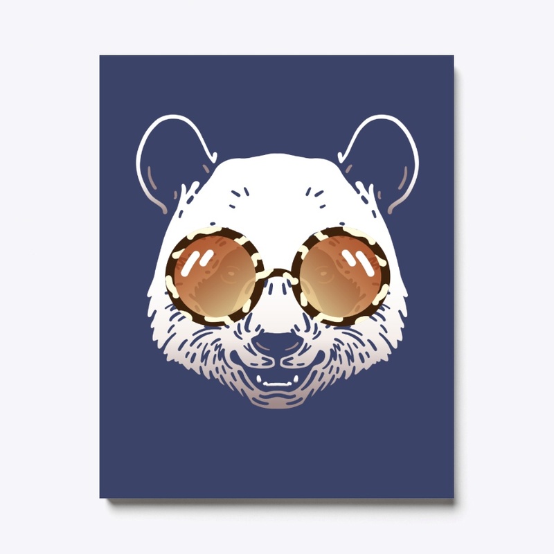 Cute Panda in Sunglasses (Colored+sg01)