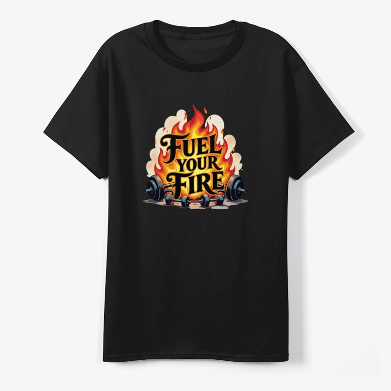 Fiery Dumbbell & Kettlebell  T-Shirt
