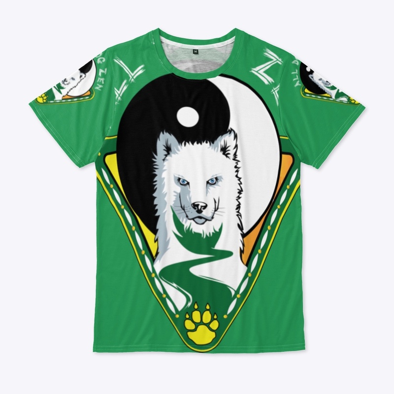 All Dog Zen All-Over-Print, White Text