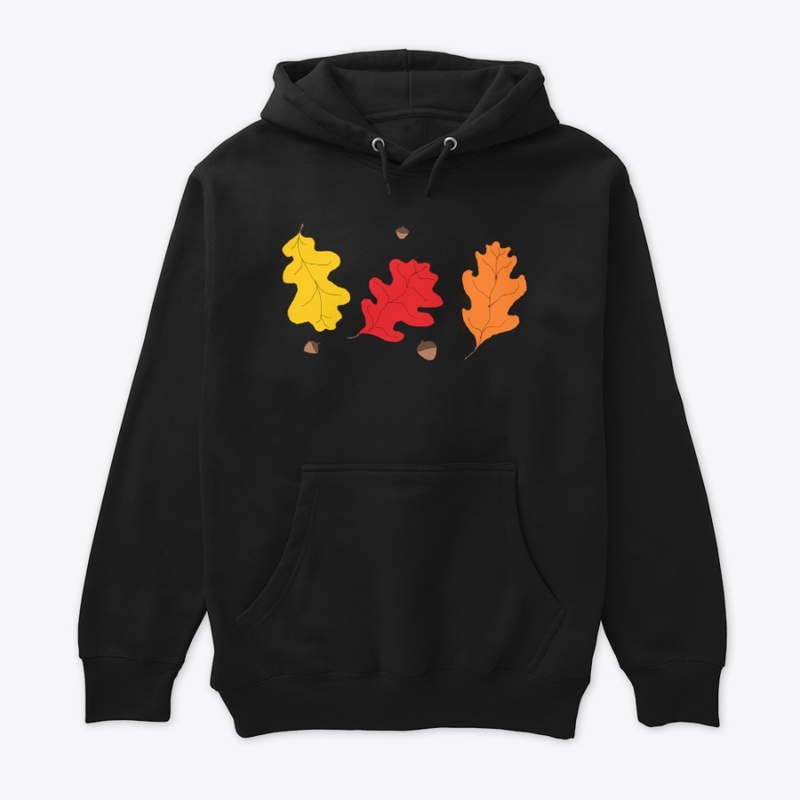 Fall's Oak Leaves and Acorns