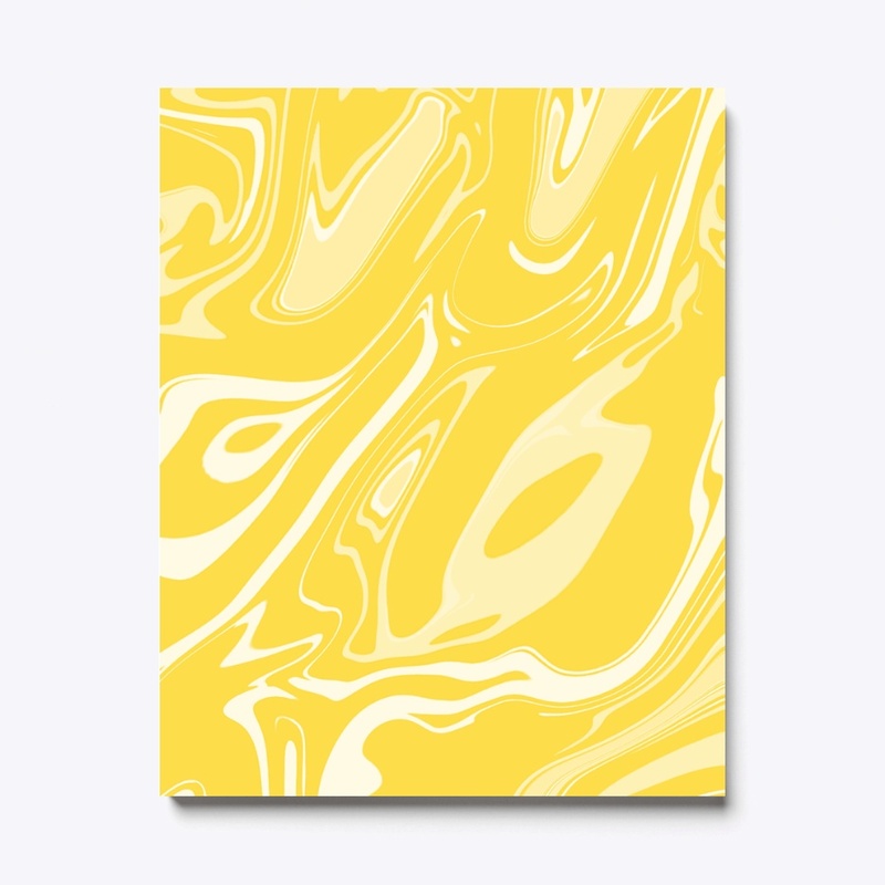 Poster Abstract Yellow and White Color