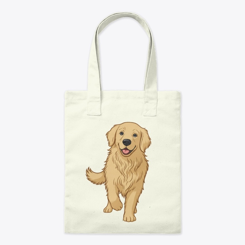 Happy Golden Retriever Design