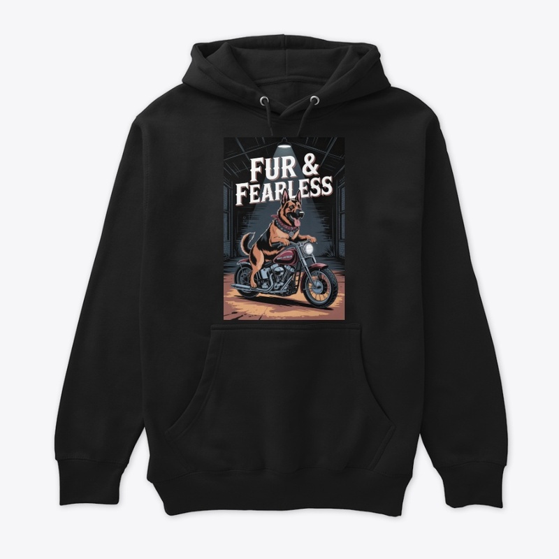Biker Dog German Shepherd Tee
