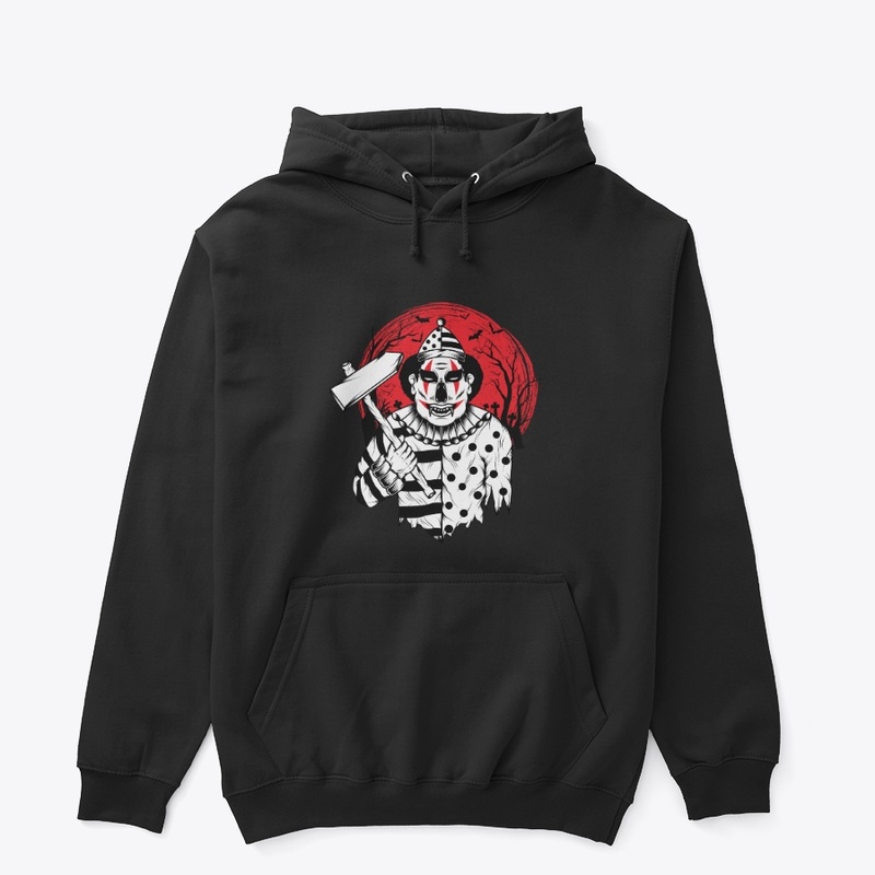 Scary clown head