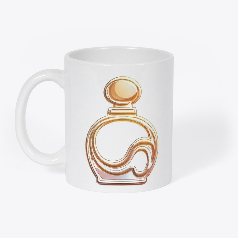 Gilded Perfume Bottle Mug