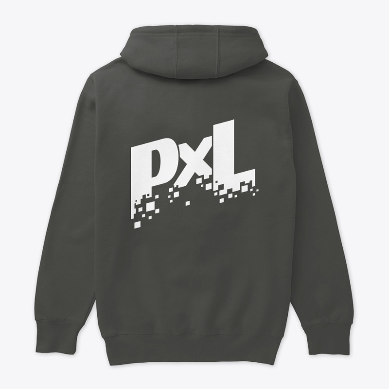 PXL (White) - Back Logo Premium Hoodie