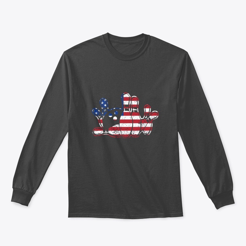 Bowling Ten Pin Flag America For Bowler