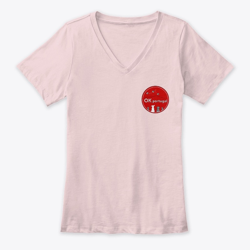 Women's Premium V-Neck Tee, logo