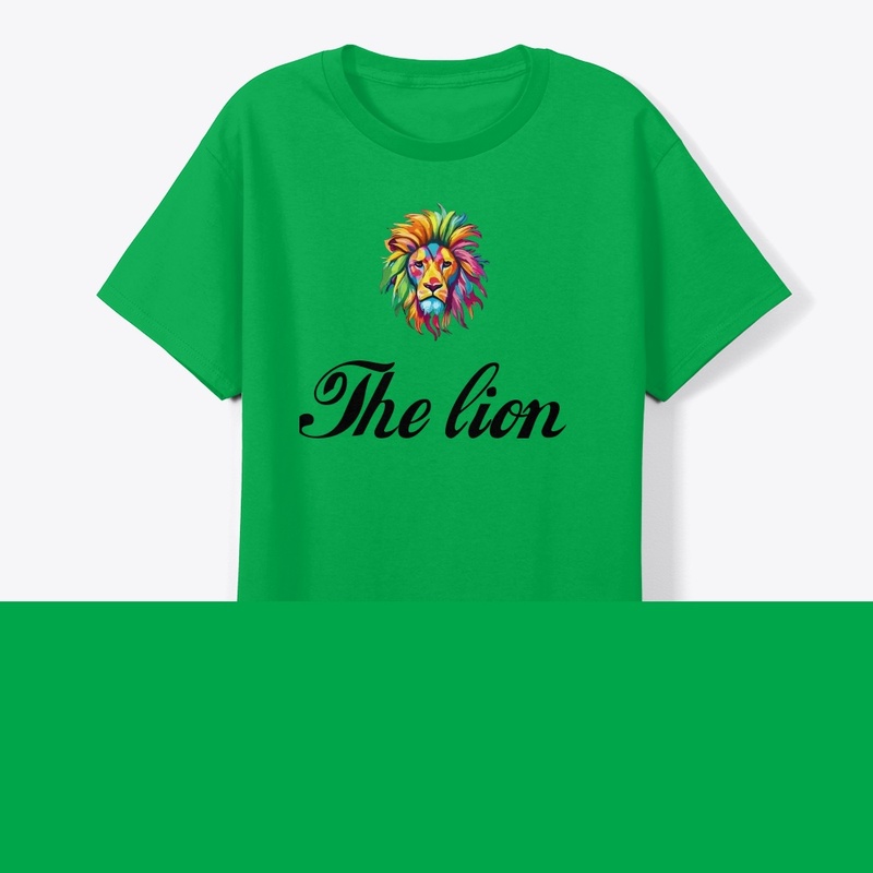 Clothing with a lion image and modern