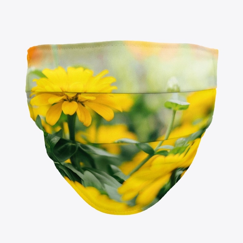 Yellow Flower Face Mask
