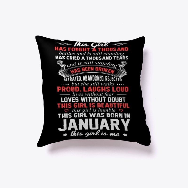 This Girl Was Born In January Birthday