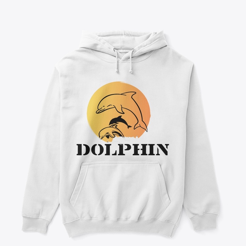 Jumping Dolphins sunset view 