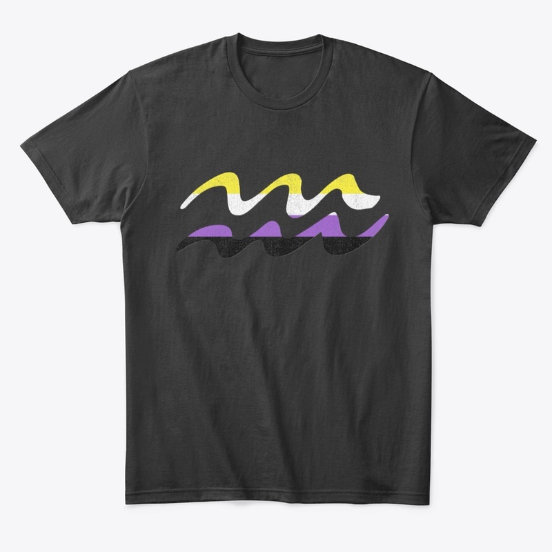 Nonbinary Aquarius Pride Flag Zodiac