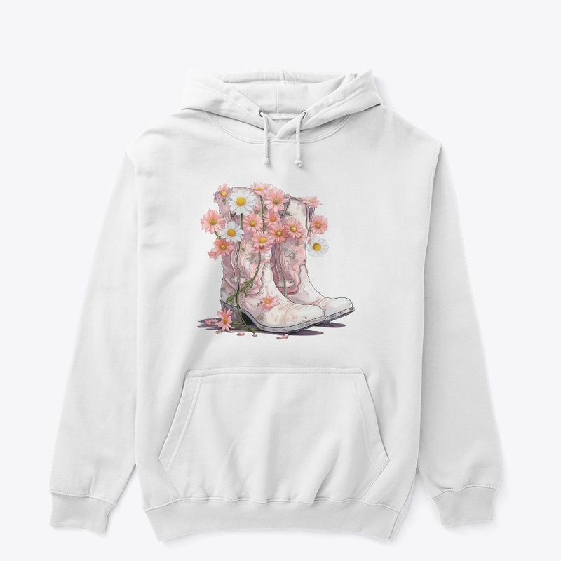 Pinkish flower boots