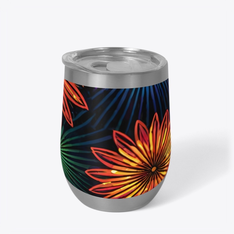 Neon Floral All-Over Print
