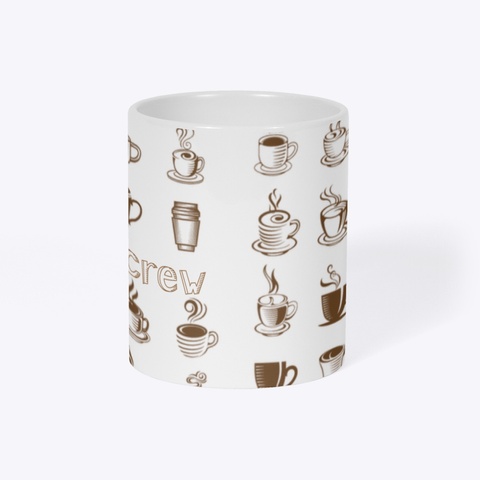 Fall Sketchbook Coffee Crew Mug  White T-Shirt Right