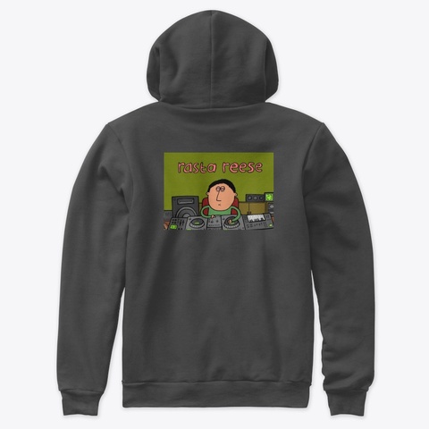 Chunes From The Basement Dark Grey Heather T-Shirt Back