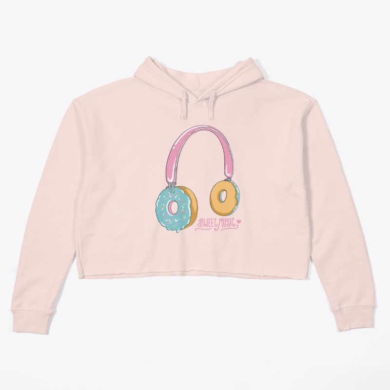 Donut Headphone Artwork Women's Hoodie