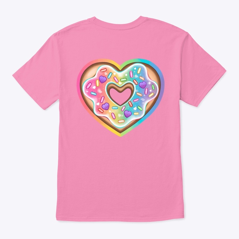 Rainbow Heart Doughnut 