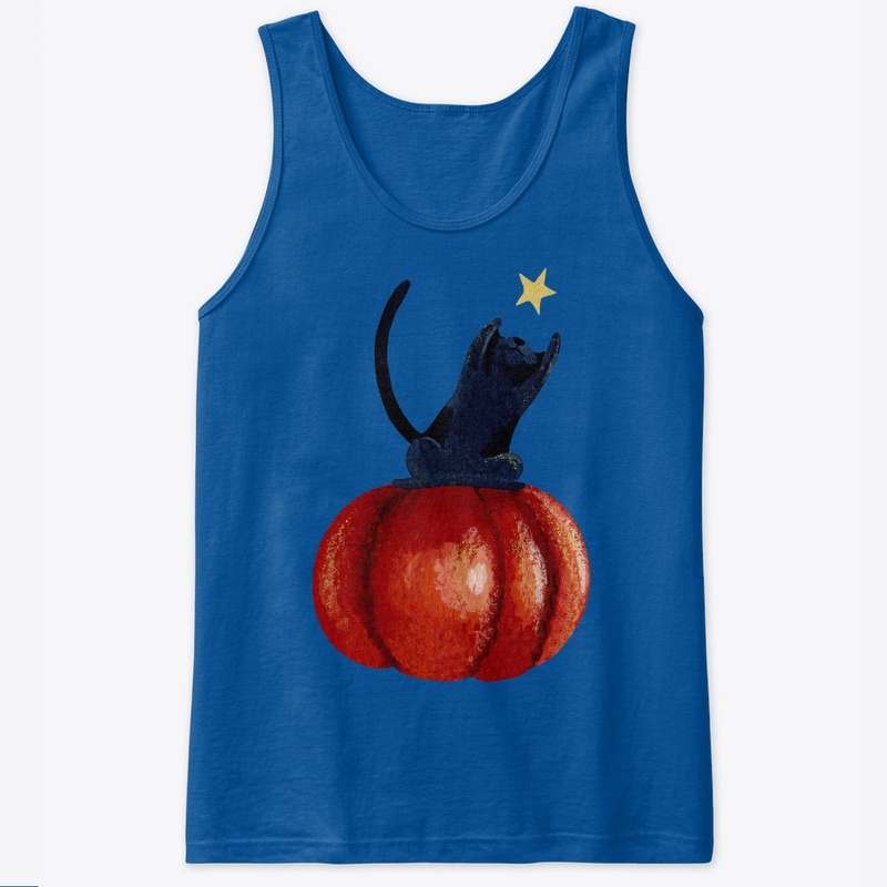 Cat on pumpkin Halloween Design